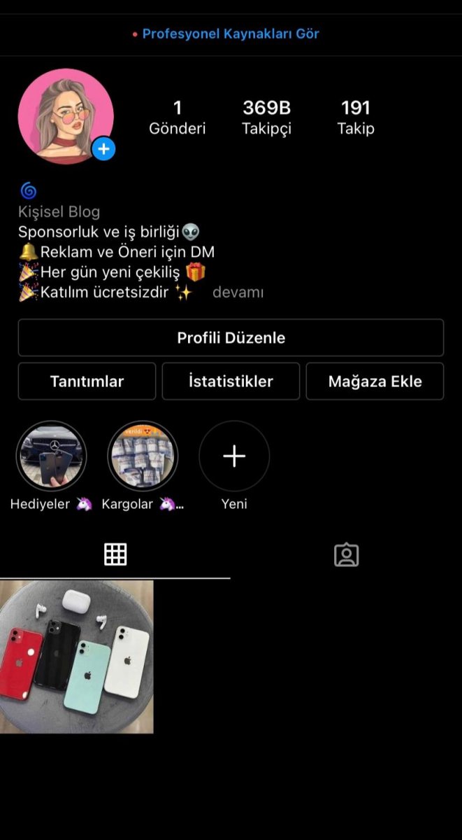 +367 bin takipcili instagram hesabi satilik