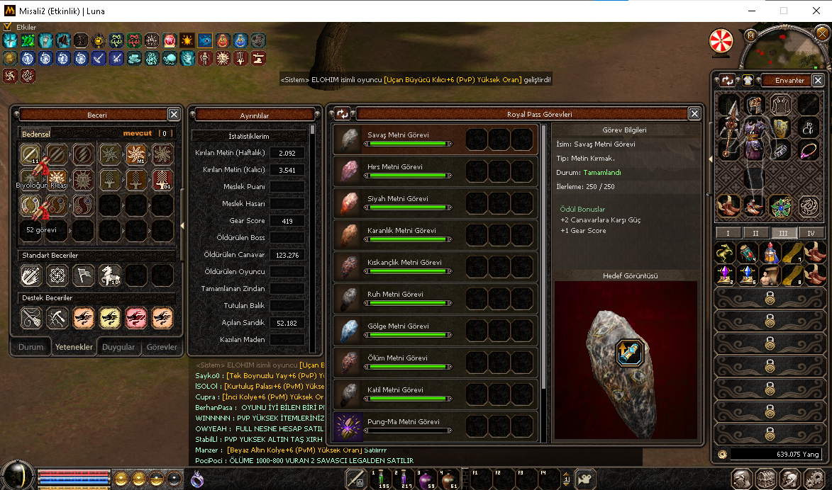 1600 DMG 419 GS DOYUMLUK BEDENSEL