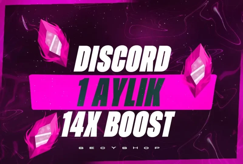 ⭐DİSCORD 1 AYLIK 14X BOOST EN KALİTELİSİ⭐